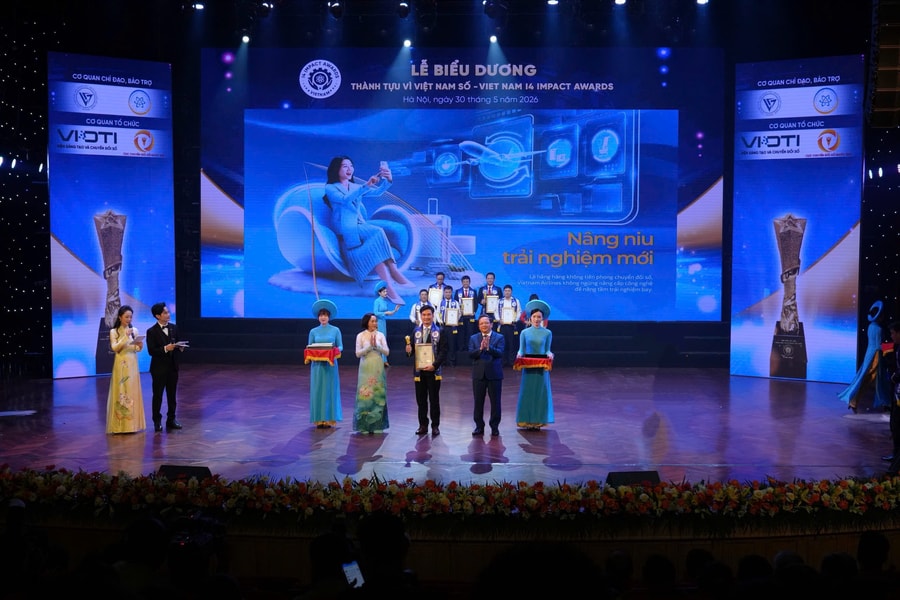 Vietnam Airlines giành cú đúp giải thưởng tại Vietnam I4 Impact Awards 2026