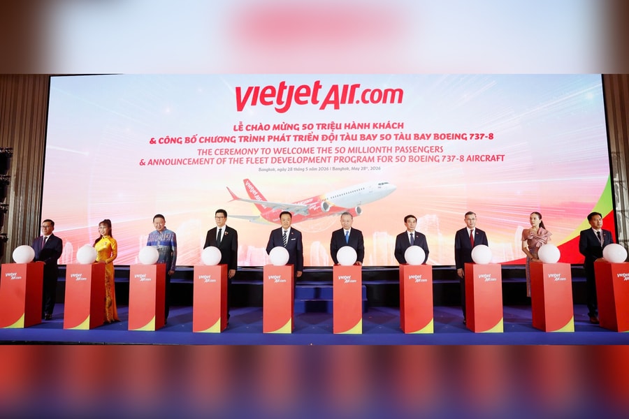 Vietjet chào mừng 50 triệu lượt khách bay Việt Nam – Thái Lan