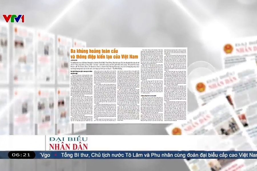 Điểm báo VTV1: Ba khủng hoảng toàn cầu và thông điệp kiến tạo của Việt Nam