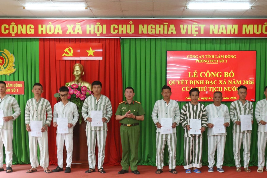 Lâm Đồng: Hơn 600 phạm nhân được đặc xá dịp năm 2026