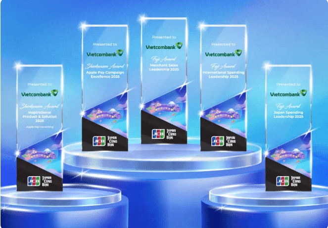 Vietcombank nhận nhiều giải thưởng tại Hội nghị JCB Việt Nam 2026