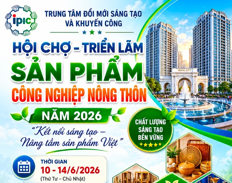 200 gian hàng tham gia Hội chợ Triển lãm sản phẩm công nghiệp nông thôn