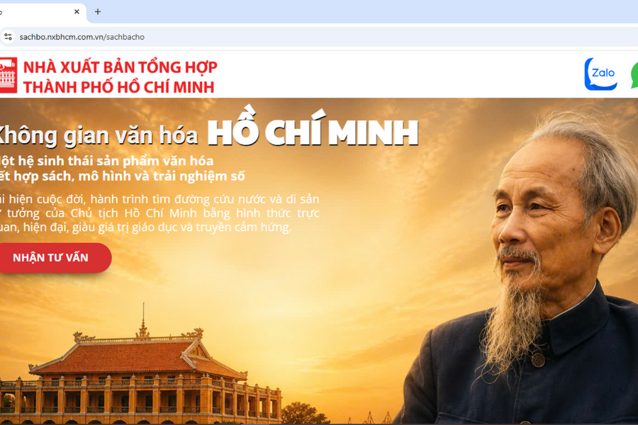 Tủ sách “Vinh quang Hồ Chí Minh” và không gian văn hóa Hồ Chí Minh trên nền tảng số