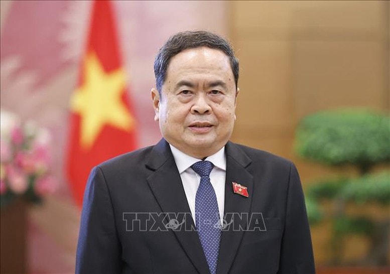 Chủ tịch Quốc hội Trần Thanh Mẫn chúc mừng Chủ tịch Quốc hội Hàn Quốc