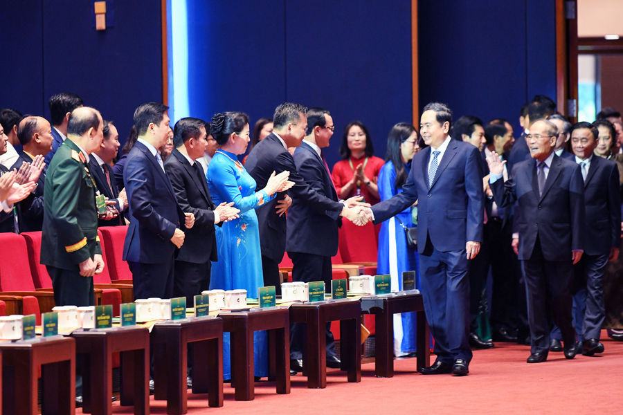 Chủ tịch Quốc hội Trần Thanh Mẫn dự phiên khai mạc trọng thể Đại hội toàn quốc Hội Nông dân Việt Nam lần thứ IX