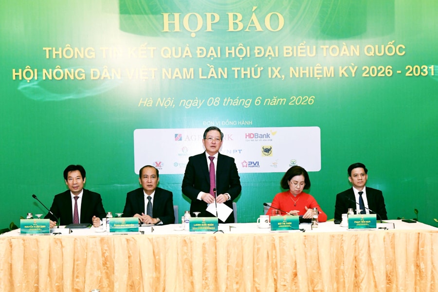 Họp báo thông tin về Kết quả Đại hội đại biểu toàn quốc Hội Nông dân Việt Nam lần thứ IX