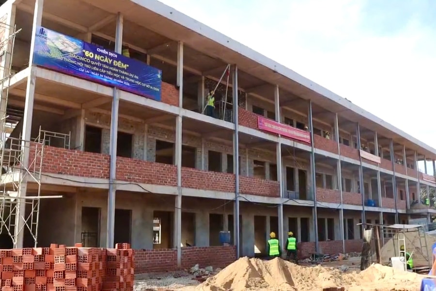 Gia Lai: Tăng tốc hoàn thành dự án trường nội trú hơn 1.500 tỷ đồng tại 7 xã biên giới