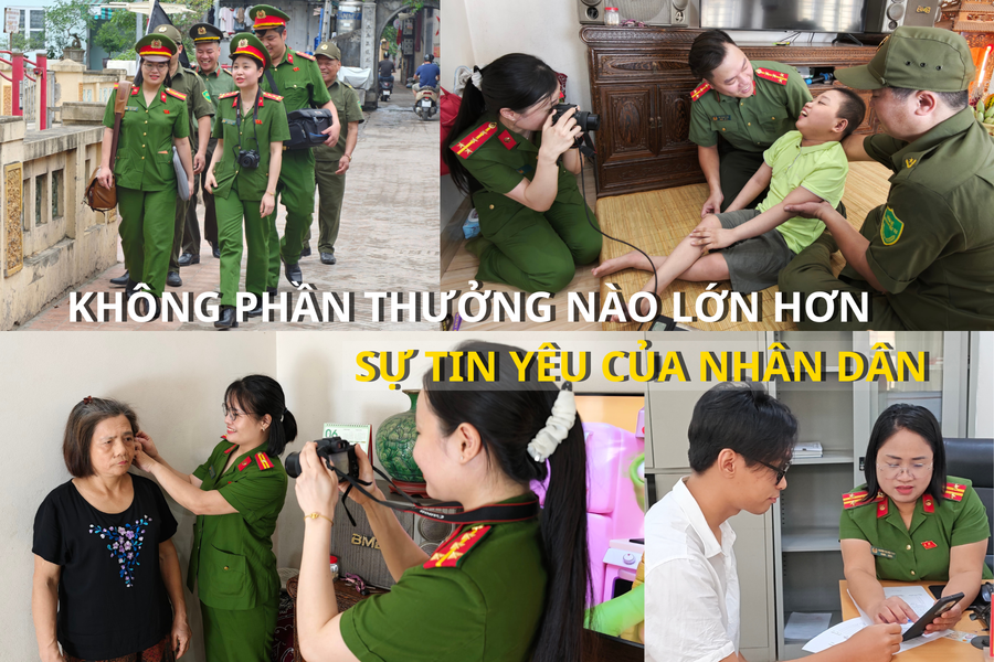 Vì Tổ quốc bình yên: Theo chân cán bộ, chiến sĩ Công an Hà Nội đi làm CCCD lưu động cho người yếu thế
