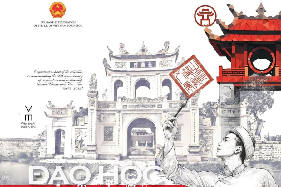 Tái hiện không gian di sản Văn Miếu - Quốc Tử Giám tại Pháp