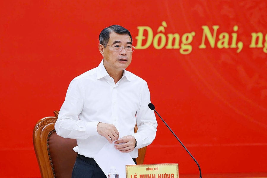 Thủ tướng Lê Minh Hưng làm việc với Ban Thường vụ Thành ủy Thành phố Đồng Nai
