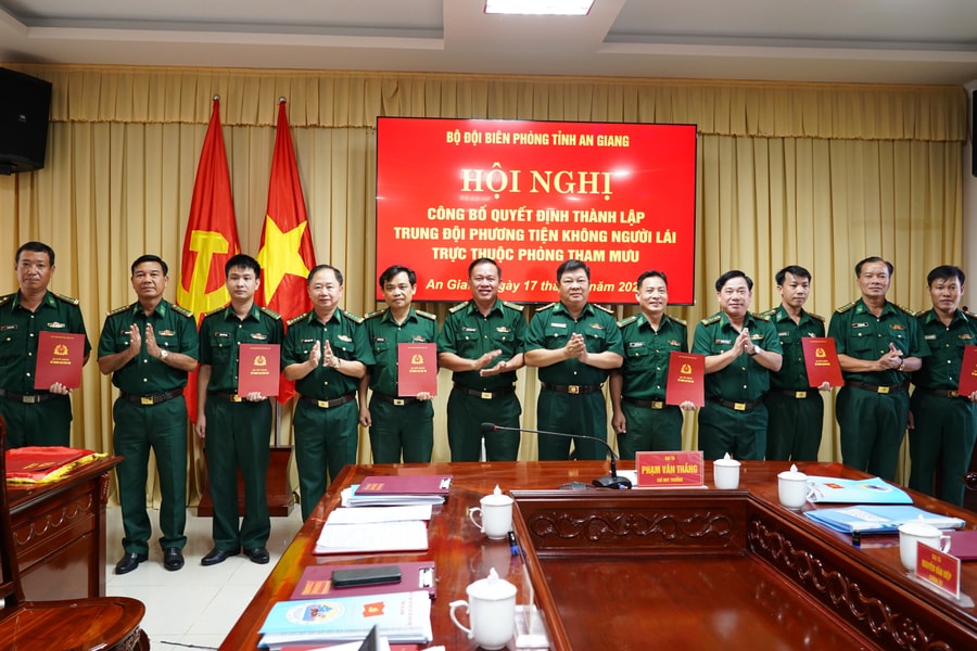 An Giang: Thành lập Trung đội phương tiện không người lái làm nhiệm vụ bảo vệ biên giới