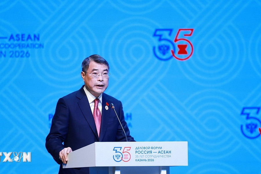 Thủ tướng Lê Minh Hưng phát biểu tại Diễn đàn Kinh doanh ASEAN - Nga