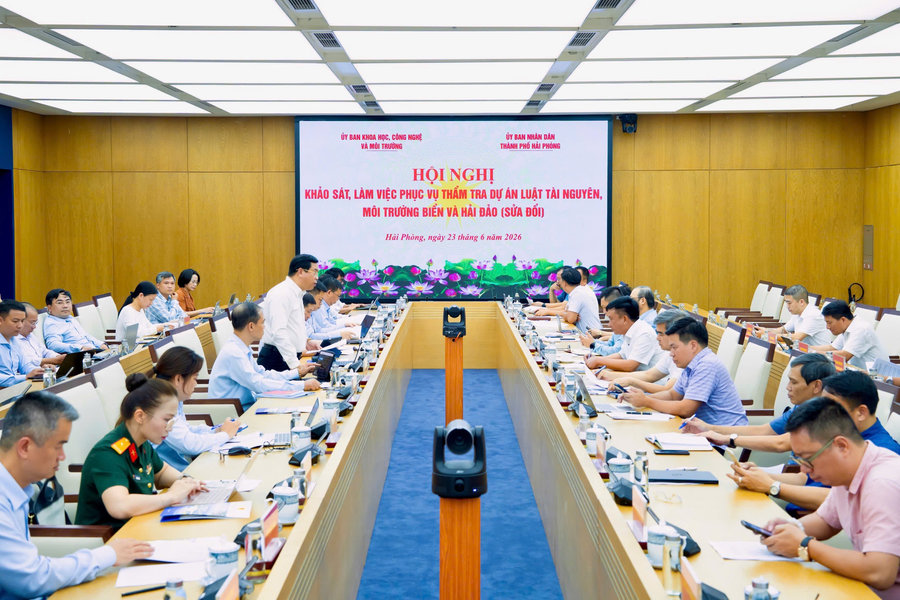 Đoàn công tác của Ủy ban KeoNhaCai QQ88c, Công nghệ và Môi trường làm việc với UBND TP. Hải Phòng