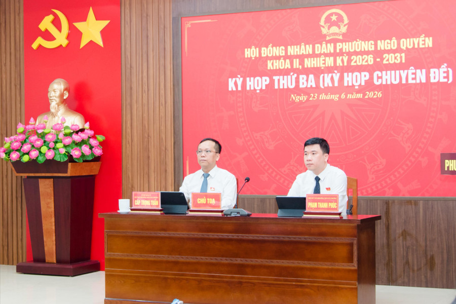 HĐND phường Ngô Quyền ứng dụng thành công phần mềm Q-Cabinet tại Kỳ họp thứ Ba