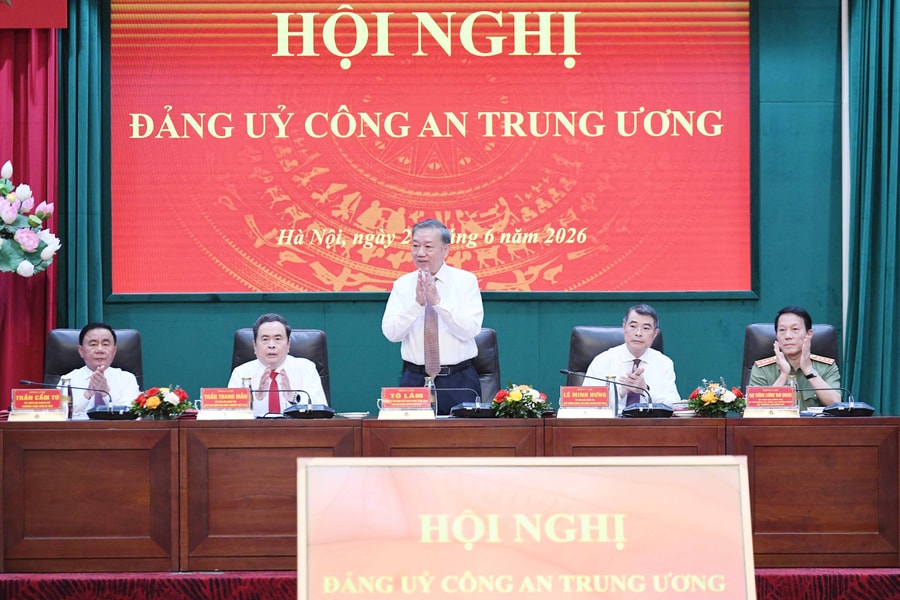 Tổng Bí thư, Chủ tịch nước Tô Lâm dự Hội nghị Đảng ủy Công an Trung ương