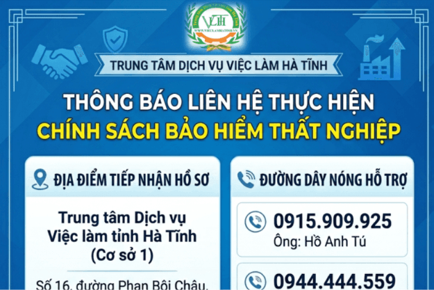 Hà Tĩnh: Tổ chức phiên giao dịch việc làm chuyên đề cho người lao động thực hiện chính sách bảo hiểm thất nghiệp