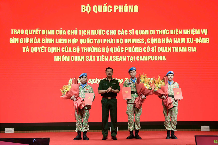 Lần đầu tiên Việt Nam có sĩ quan Quân đội đảm nhận vị trí cấp cao tại phái bộ gìn giữ hòa bình