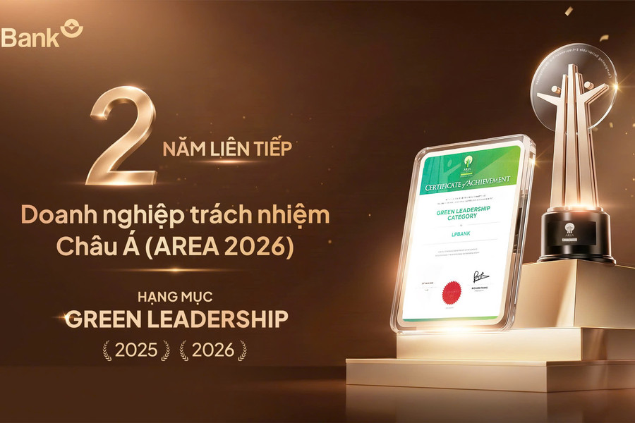 LPBank hai năm liên tiếp được vinh danh Green Leadership và Top 10 Ngân hàng ESG Việt Nam Xanh