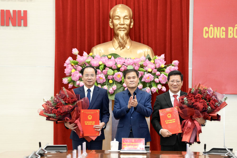 UBND tỉnh Quảng Ninh công bố các quyết định về công tác cán bộ