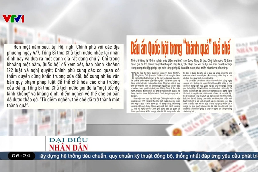 Điểm báo VTV1: Dấu ấn QQ8886 Khuyến Mãi trong “thành quả” thể chế