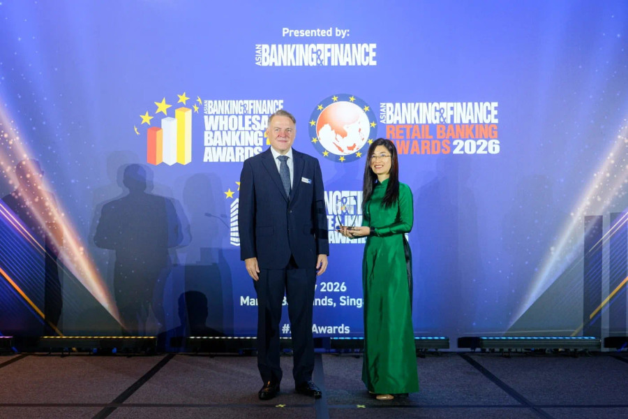 Vietcombank nhận hai giải thưởng quản lý rủi ro tại Asian Banking & Finance Awards