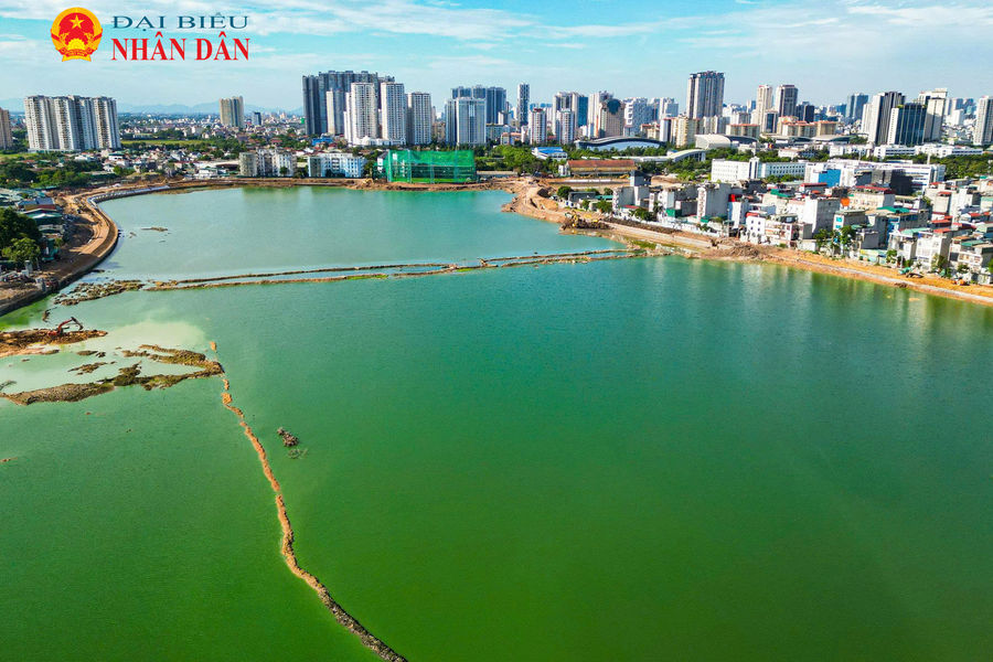 Hà Nội: Dự án hồ điều hòa Phú Đô 800 tỷ đồng gấp rút về đích
