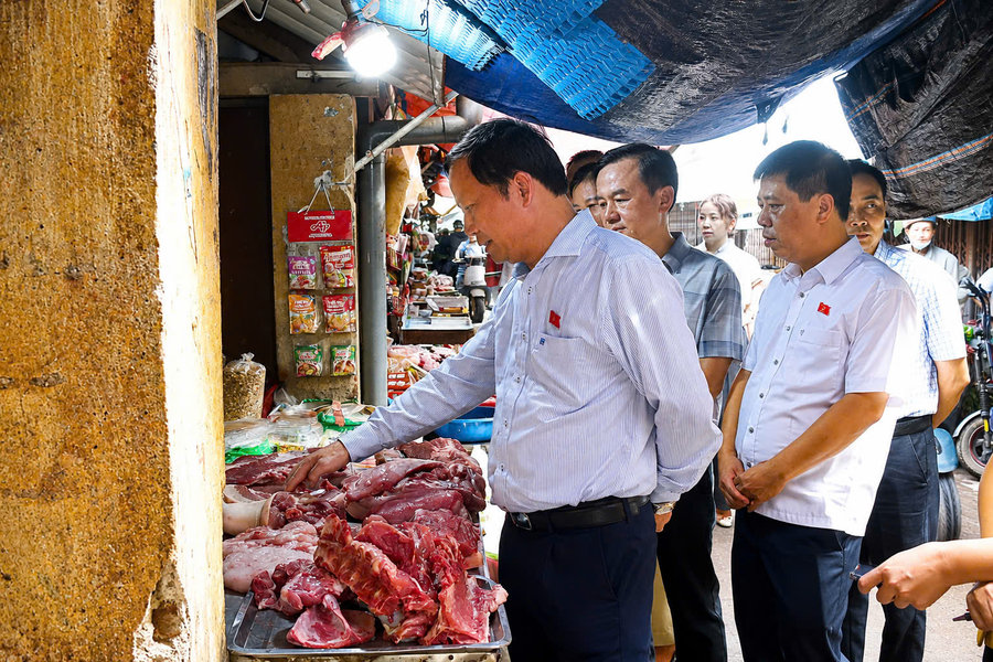 Đoàn ĐBQH tỉnh Lạng Sơn giám sát việc thực hiện chính sách, pháp luật về an toàn thực phẩm