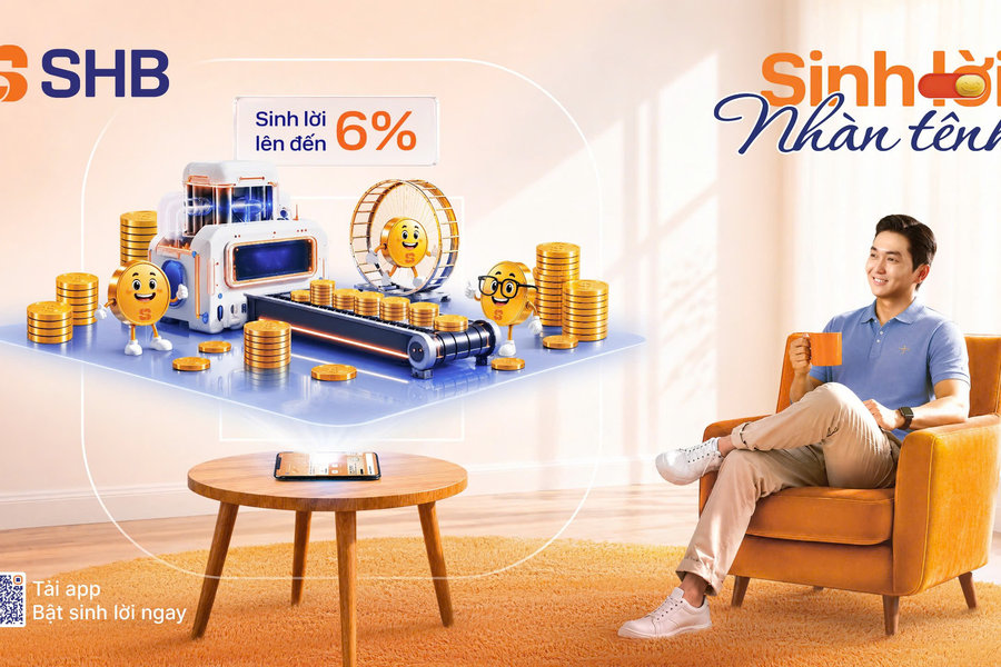 SHB SAHA ra mắt tính năng “Sinh lời nhàn tênh”: Tự động sinh lời tới 6%/năm