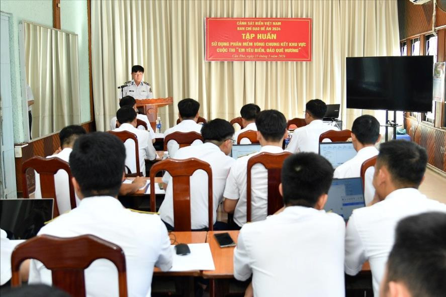 Ứng dụng phần mềm phục vụ vòng Chung kết khu vực Cuộc thi “Em yêu biển, đảo quê hương”