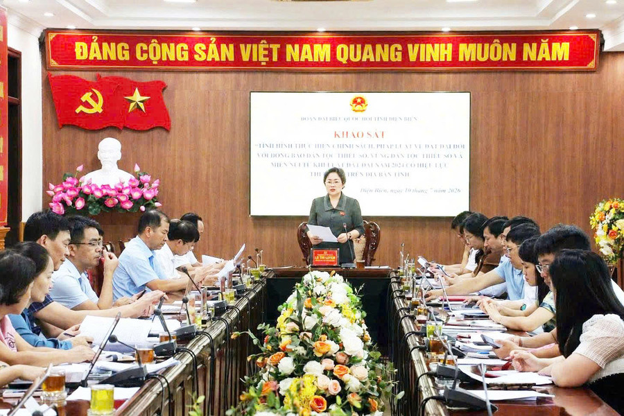Điện Biên: Khảo sát việc thực hiện chính sách đất đai đối với đồng bào dân tộc thiểu số