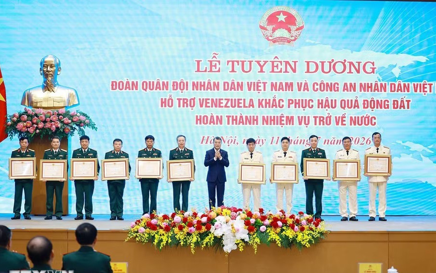 Tuyên dương Đoàn cứu nạn, cứu hộ hoàn thành nhiệm vụ tại Venezuela