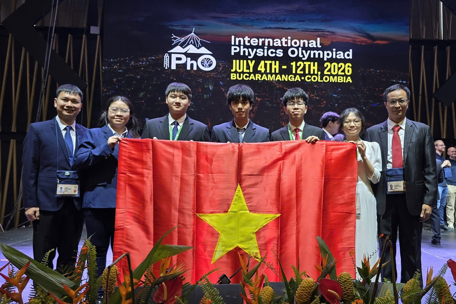 Việt Nam đoạt 4 Huy chương Vàng, 1 Huy chương Bạc tại Kỳ thi Olympic Vật lí quốc tế năm 2026