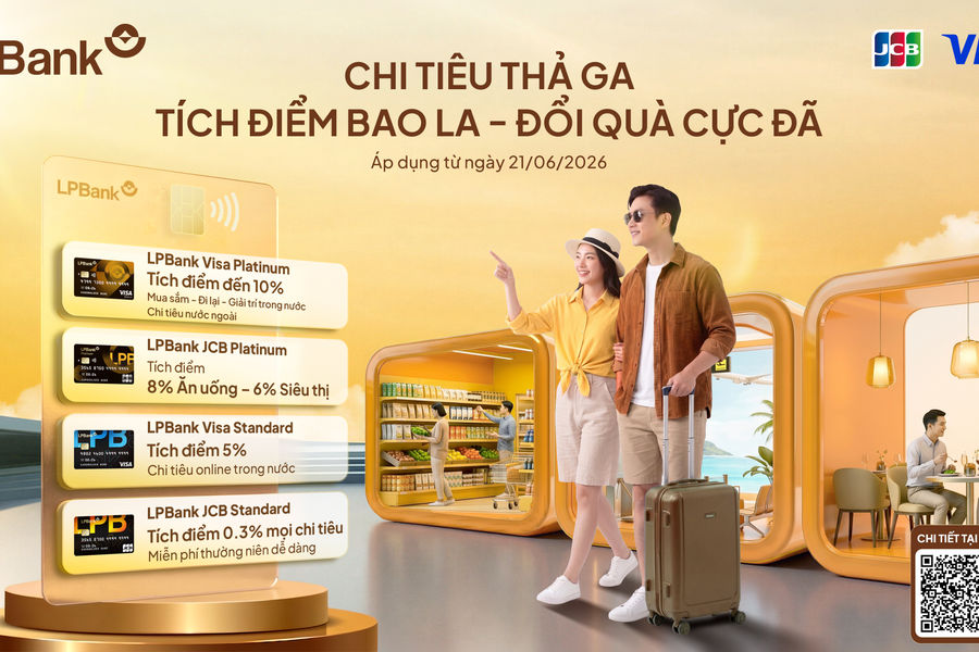 Thẻ tín dụng LPBank thiết lập chuẩn mực dịch vụ theo phân khúc, gia tăng giá trị trên từng giao dịch