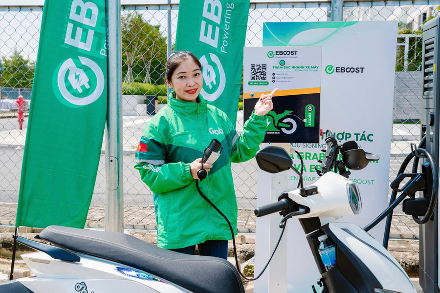 Grab đầu tư phát triển hạ tầng trạm sạc xe điện
