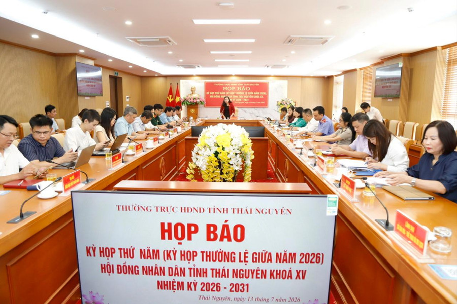 Thái Nguyên: Họp báo thông tin kỳ họp thường lệ giữa năm HĐND tỉnh khóa XV