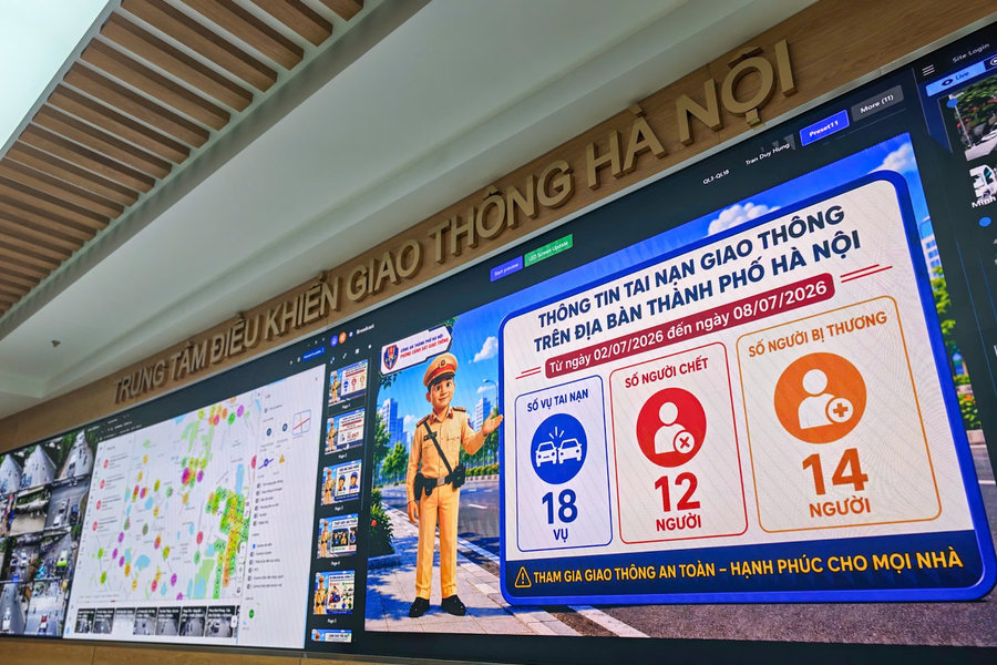 Cận cảnh hệ thống thông minh, ứng dụng AI vào điều hành giao thông Hà Nội