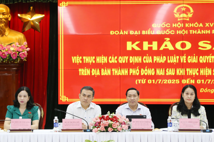 Đoàn ĐBQH Đồng Nai: Rà soát vướng mắc trong giải quyết khiếu nại, tố cáo sau sáp nhập