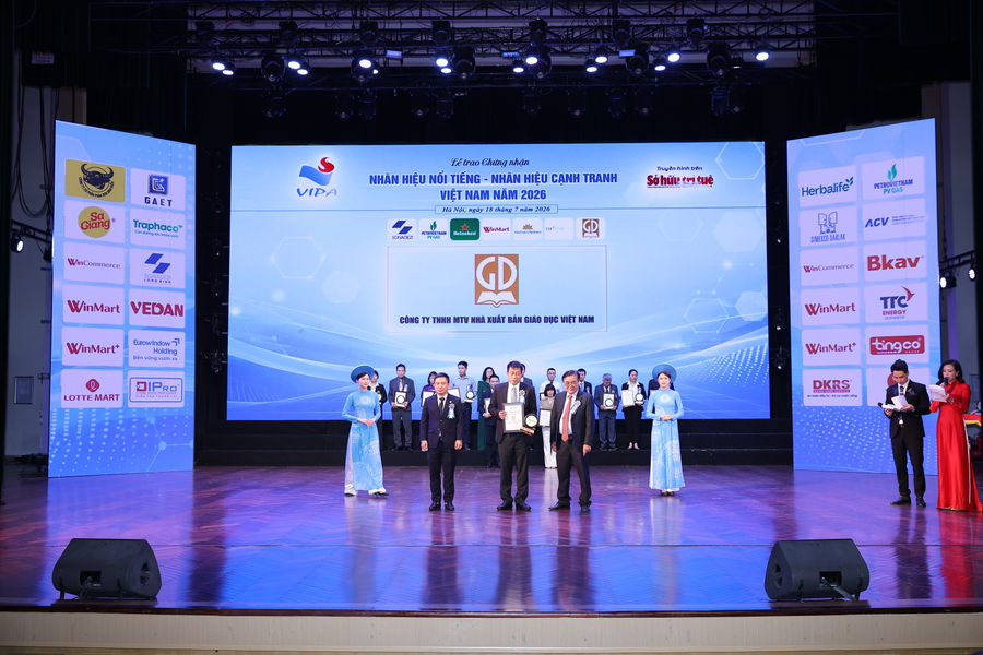 Nhà xuất bản Giáo dục Việt Nam lọt "Top 20 Nhãn hiệu nổi tiếng Việt Nam năm 2026"