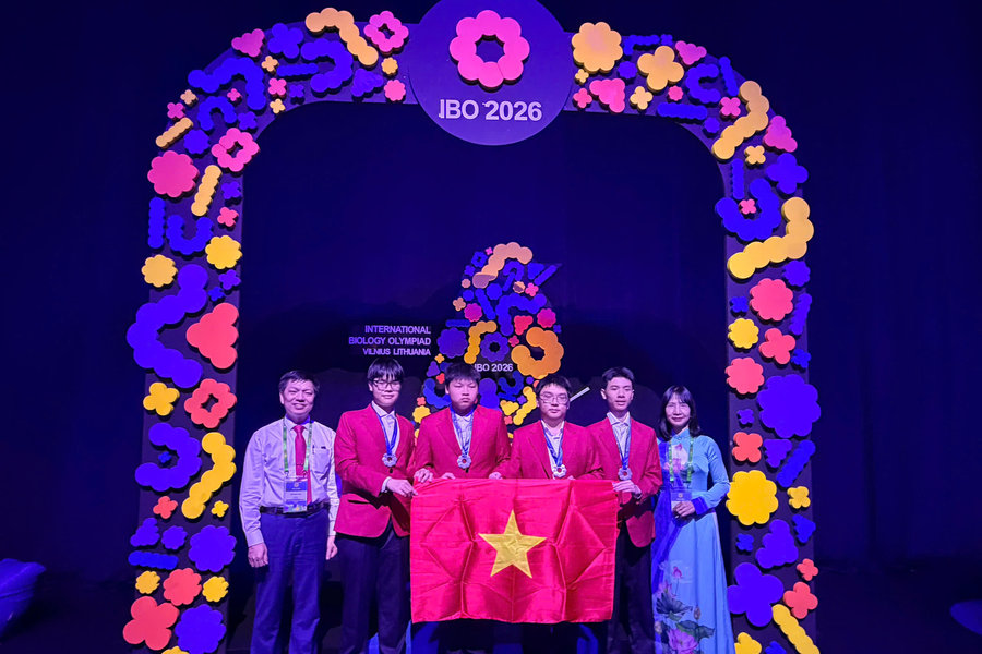 Olympic Sinh học quốc tế 2026: 4 học sinh Việt Nam đều giành huy chương với số điểm cao nhất