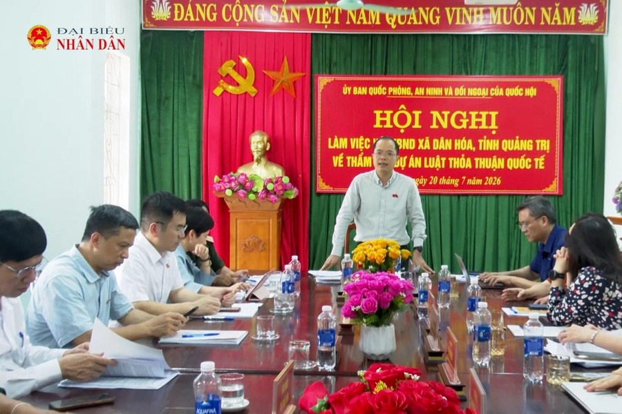 Ủy ban Quốc phòng, An ninh và Đối ngoại khảo sát tại xã Dân Hóa, tỉnh Quảng Trị