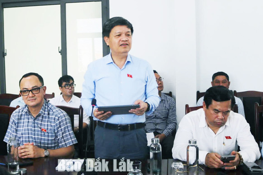 Đoàn công tác của Ủy ban Khoa học, Công nghệ và Môi trường khảo sát Dự án đầu tư xây dựng Bến cảng Bãi Gốc, tỉnh Đắk Lắk