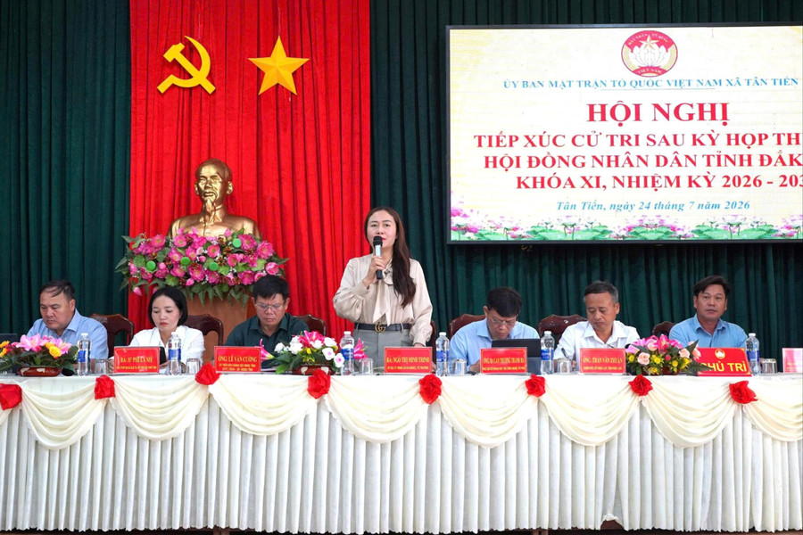 Tổ đại biểu số 7 HĐND tỉnh Đắk Lắk tiếp xúc cử tri xã Tân Tiến, Ea Phê