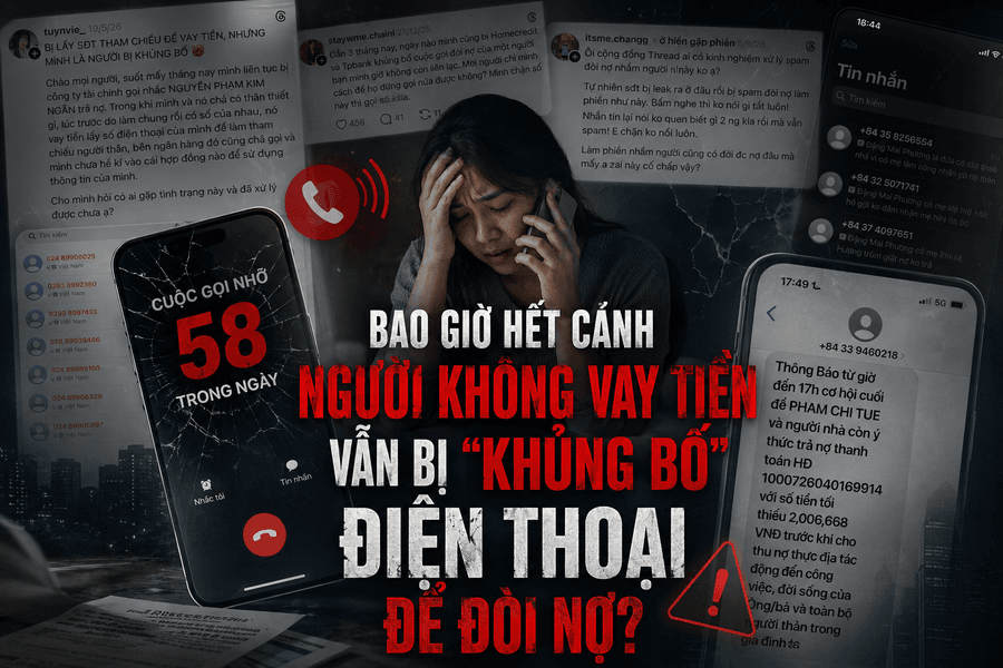 Bao giờ hết cảnh người không vay tiền vẫn bị "spam điện thoại" để đòi nợ?