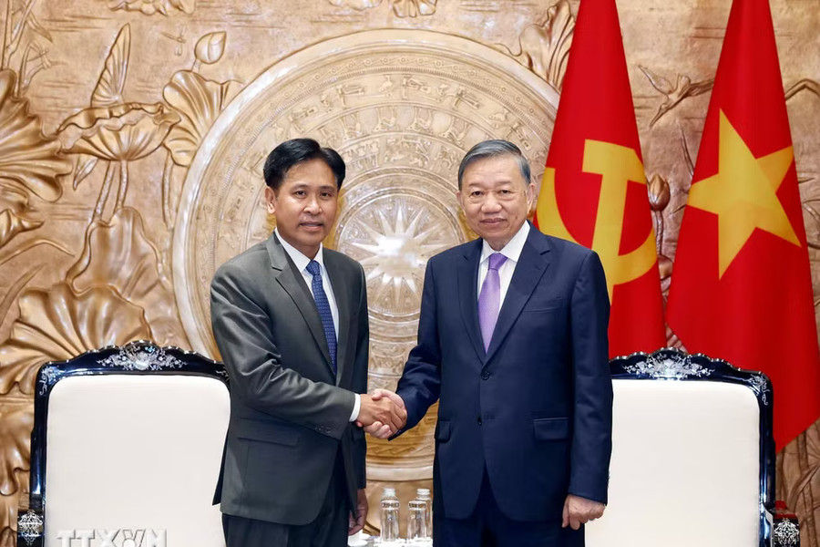 Tổng Bí thư, Chủ tịch nước Tô Lâm tiếp Chánh án Tòa án nhân dân tối cao Lào