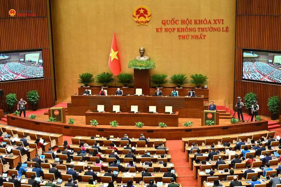 Ngày làm việc đầu tiên Kỳ họp không thường lệ thứ Nhất, Quốc hội khóa XVI