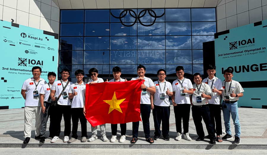 7/8 học sinh Việt Nam đoạt huy chương ngay lần đầu dự Olympic Trí tuệ nhân tạo quốc tế