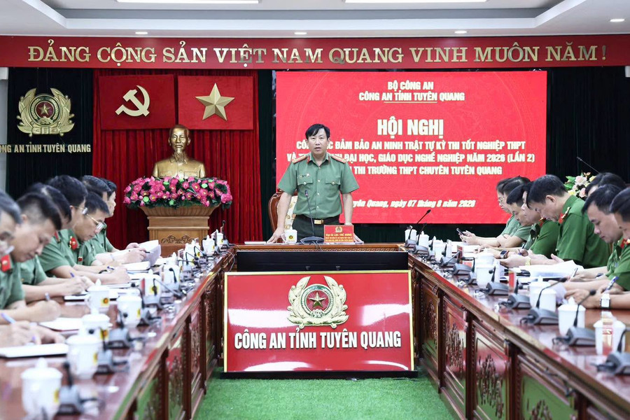 Công an Tuyên Quang triển khai phương án bảo đảm an ninh, trật tự kỳ thi tốt nghiệp THPT lần thứ 2