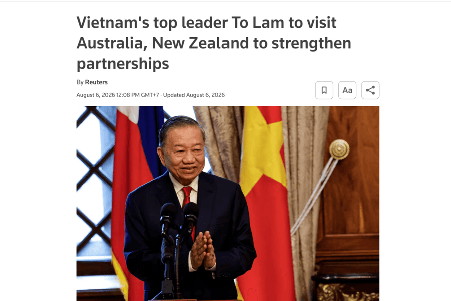 Truyền thông Australia đặc biệt quan tâm chuyến thăm của Tổng bí thư, Chủ tịch nước Tô Lâm