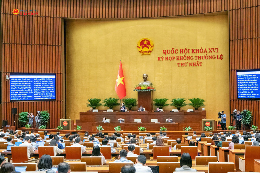 Thông cáo báo chí số 8, Kỳ họp không thường lệ thứ Nhất, Quốc hội khóa XVI