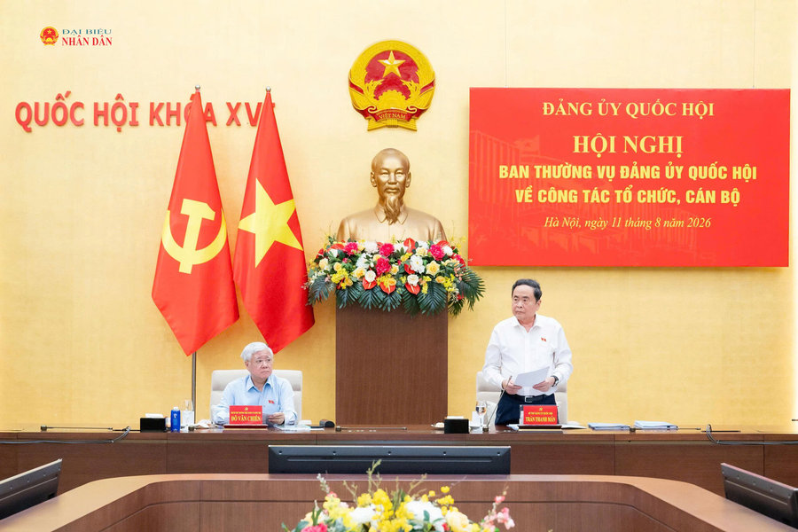 Bí thư Đảng ủy Quốc hội, Chủ tịch Quốc hội Trần Thanh Mẫn chủ trì Hội nghị Ban Thường vụ Đảng ủy Quốc hội